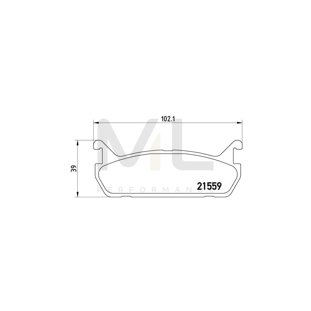 Brembo P 49 015 Brake Pad Set Excl. Wear Warning Contact | ML Performance Car Parts