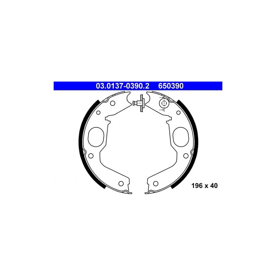 ATE 03.0137-0390.2 Handbrake Shoes