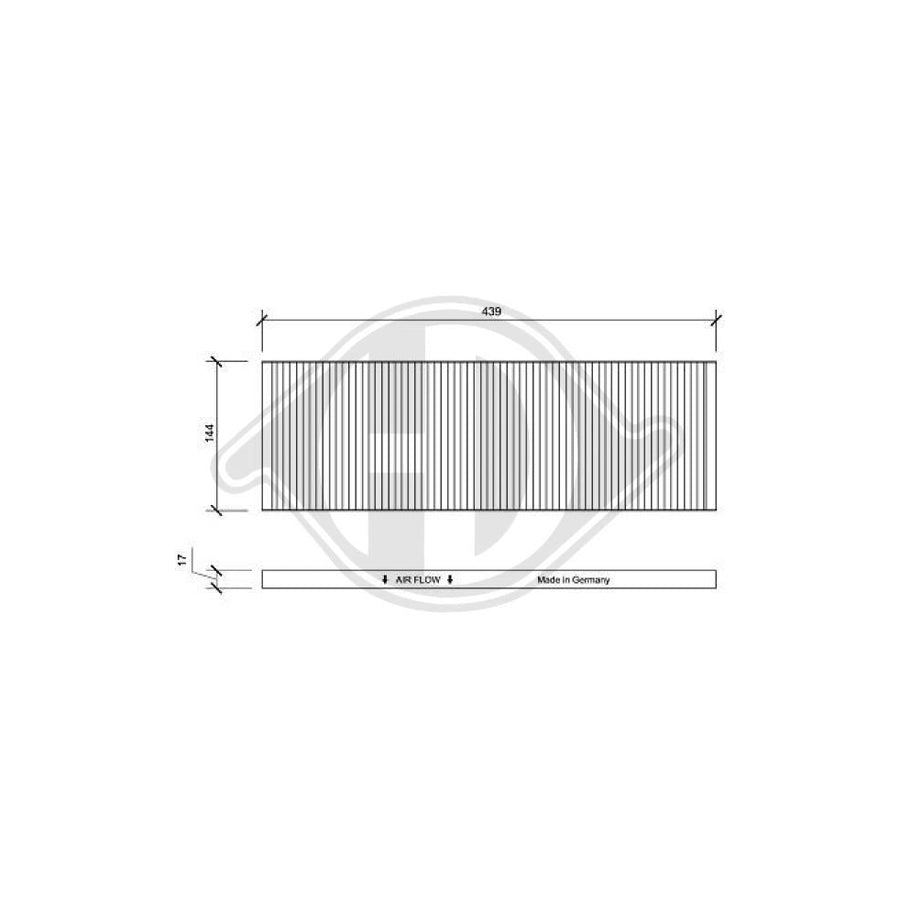 DIEDERICHS DCI0046 Pollen Filter | ML Performance UK Car Parts