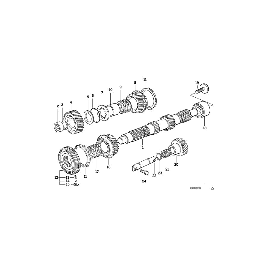 Genuine BMW 23231228418 E46 E87 E36 Pin (Inc. 318ti, Z3 2.2i & 116i) | ML Performance UK Car Parts