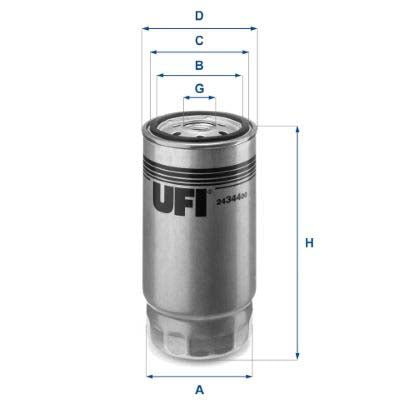 UFI 24.344.00 Fuel Filter