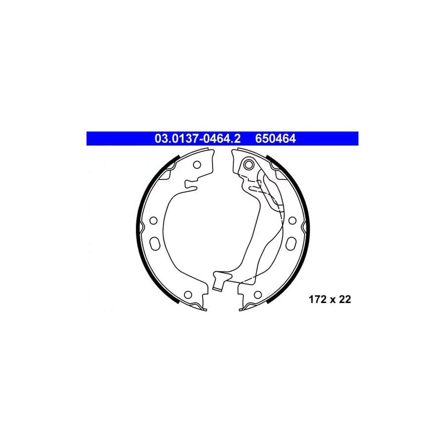 ATE 03.0137-0464.2 Handbrake Shoes For Toyota Corolla