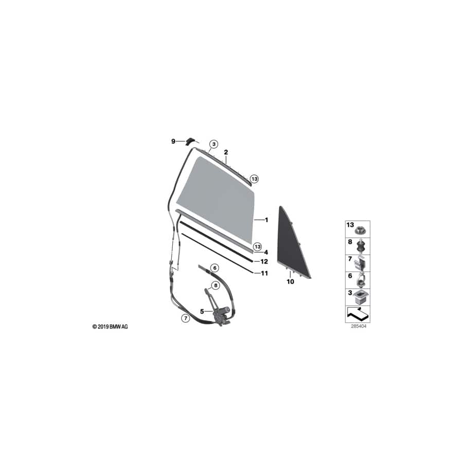 Genuine BMW 61137691394 RR4 (R Fixing Clamp (Inc. Ghost & Ghost EWB) | ML Performance UK Car Parts