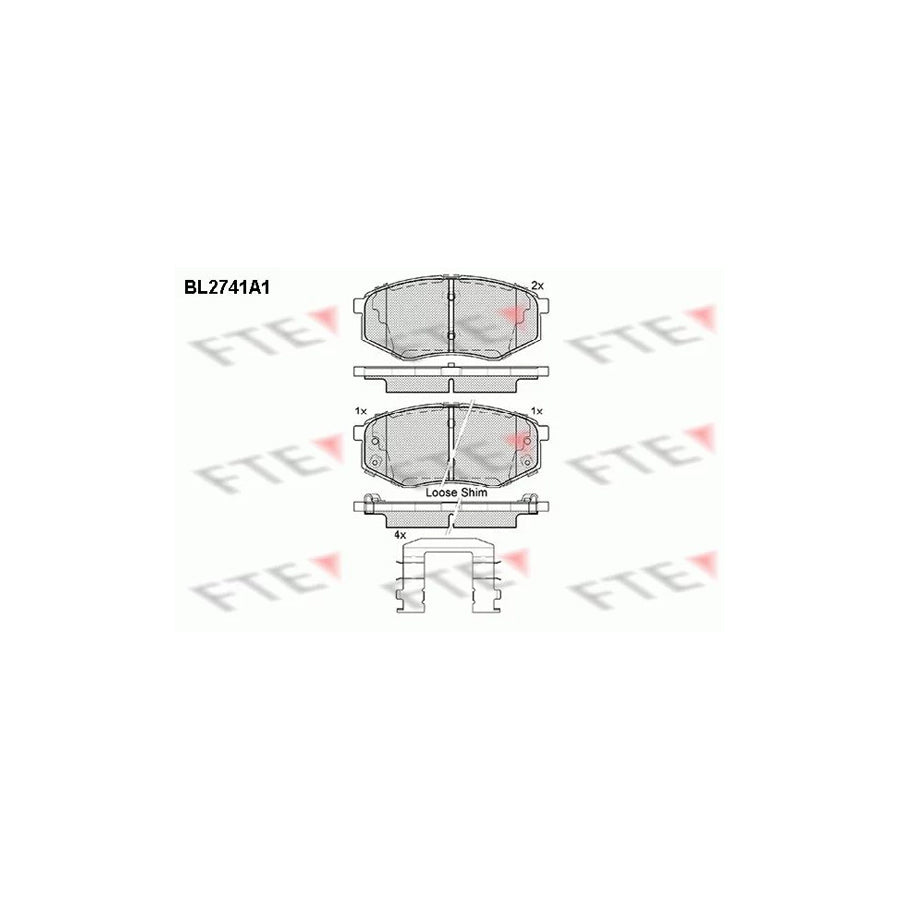 Fte BL2741A1 Brake Pad Set | ML Performance UK Car Parts