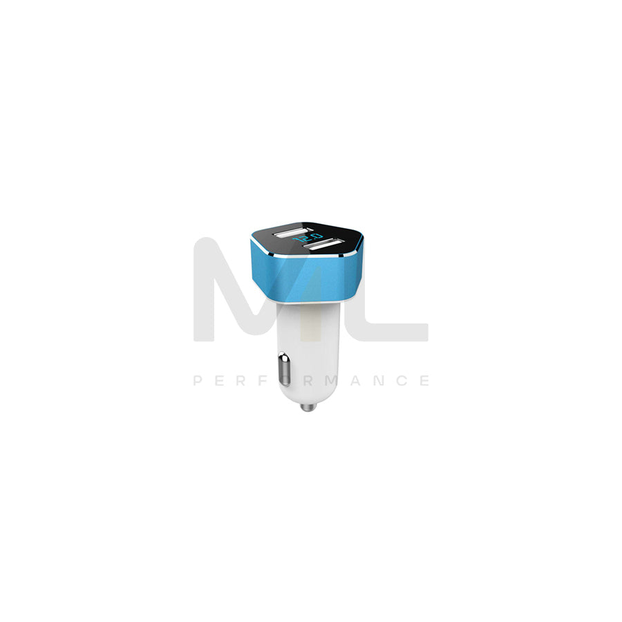 AMiO PCH PRO-05 02358 In-car charger Number of inlets/outlets: 2xUSB, Blue, White | ML Performance Car Parts