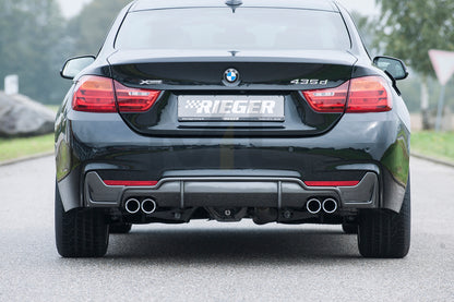 Rieger 00099268 BMW 4 Series F32 F33 F36 Rear Diffuser 3 | ML Performance UK Car Parts