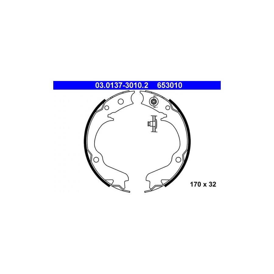 ATE 03.0137-3010.2 Handbrake Shoes