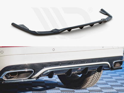 Maxton Design VO-XC60-2-RDESIGN-RD1T+RD2T Central Rear Splitter (vertical Bars) Volvo Xc60 MK2 R-design | ML Performance UK Car Parts