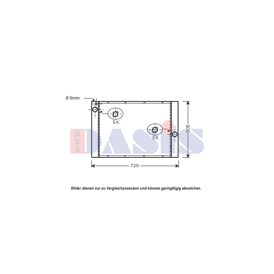 AKS Dasis 050058N Engine Radiator | ML Performance UK