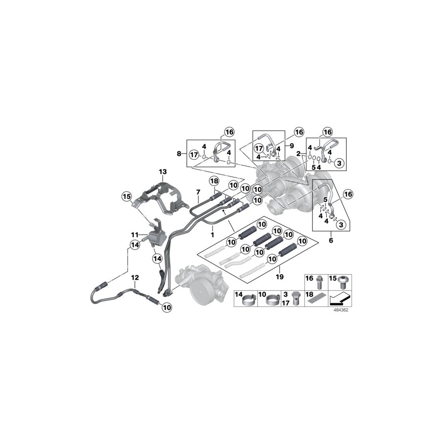 Genuine BMW 11517847577 F13 F06 Bracket For Auxiliary Water Pump (Inc. M5 & M6) | ML Performance UK Car Parts