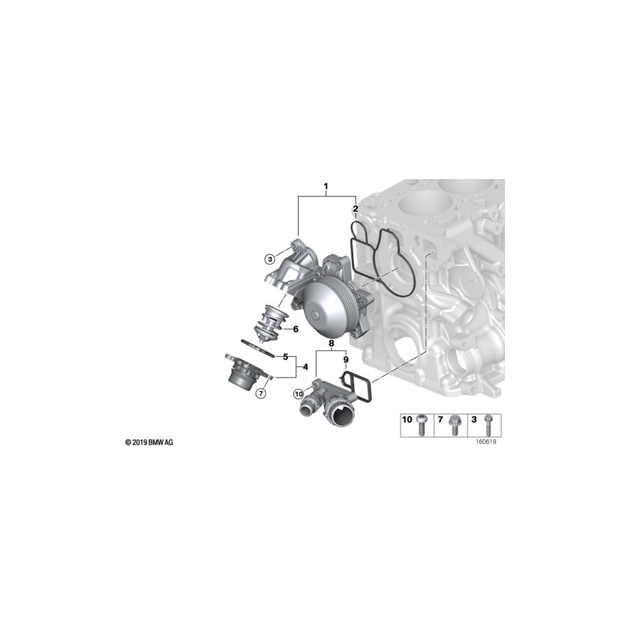 Genuine BMW 11517823193 E93 E92 Thermostat Housing (Inc. 530d, 535d & 325d) | ML Performance UK Car Parts