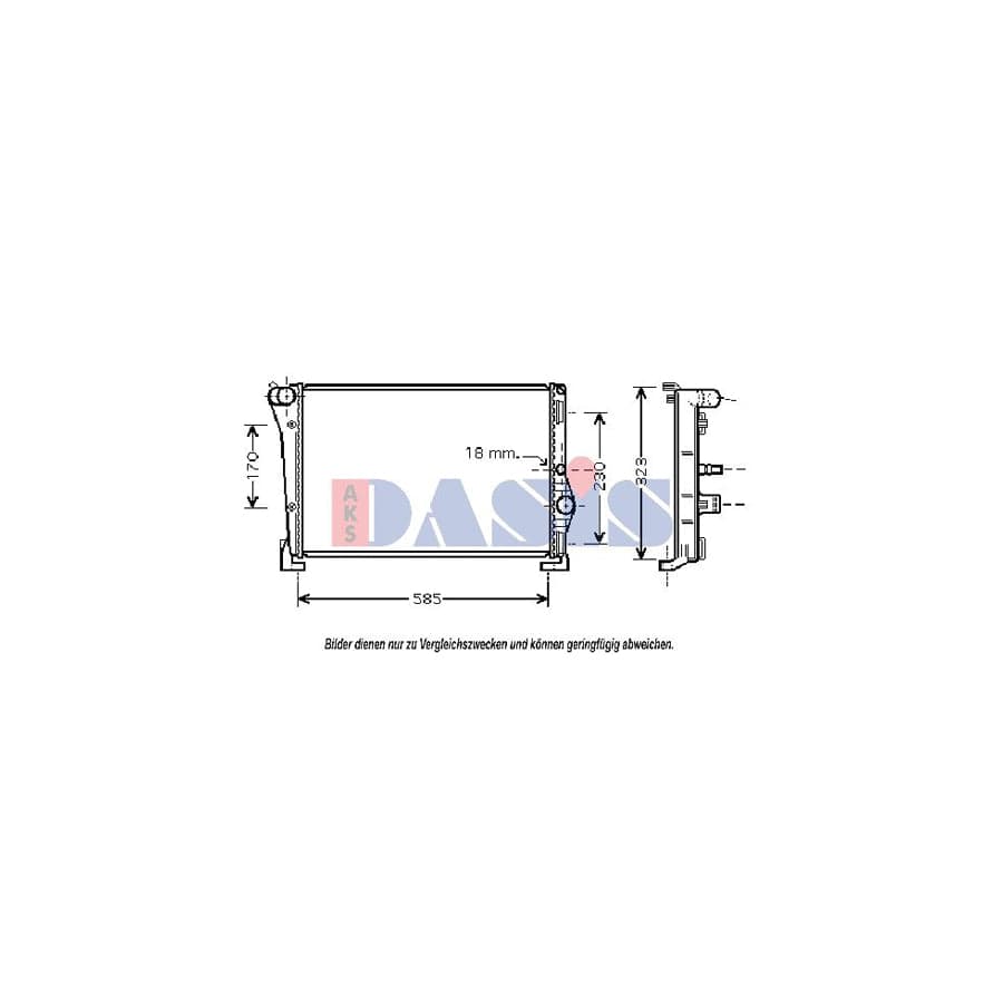 AKS Dasis 300002N Engine Radiator | ML Performance UK