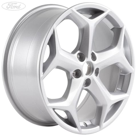 GENUINE FORD 1870055 FOCUS MK3 18" ALLOY WHEEL 5 SPOKE Y DESIGN SPARKLE SILVER | ML Performance UK