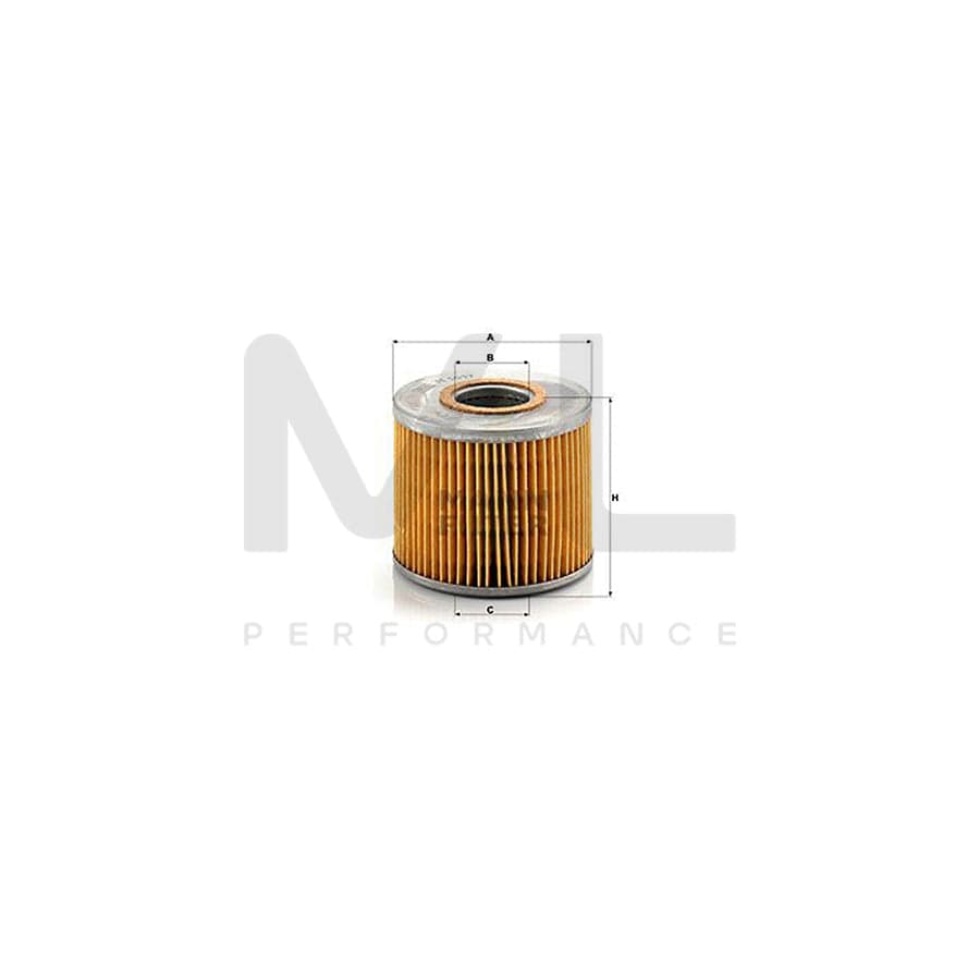 MANN-FILTER H 1017 n Oil Filter with seal, Filter Insert | ML Performance Car Parts