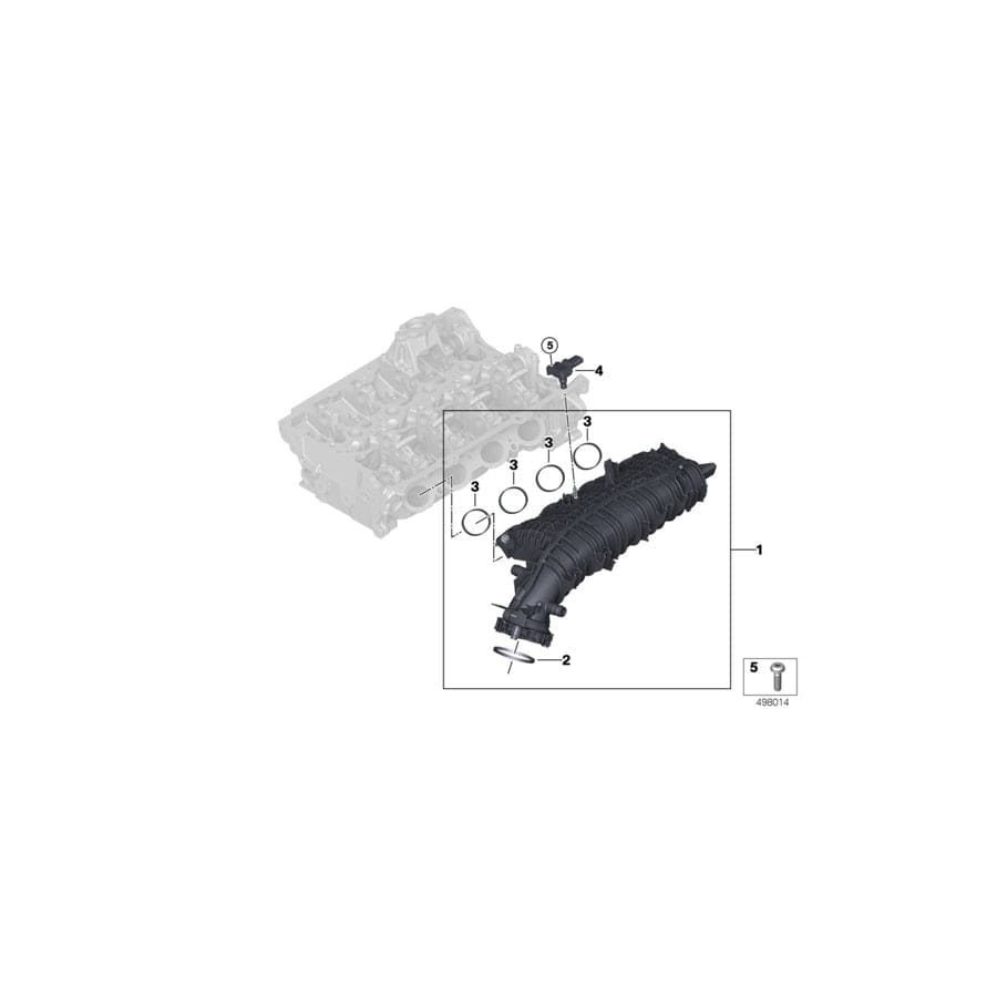 Genuine BMW 11618487500 G30 G20 G31 Seal For Intake System (Inc. 520i, X4 20iX & 320iX) | ML Performance UK Car Parts