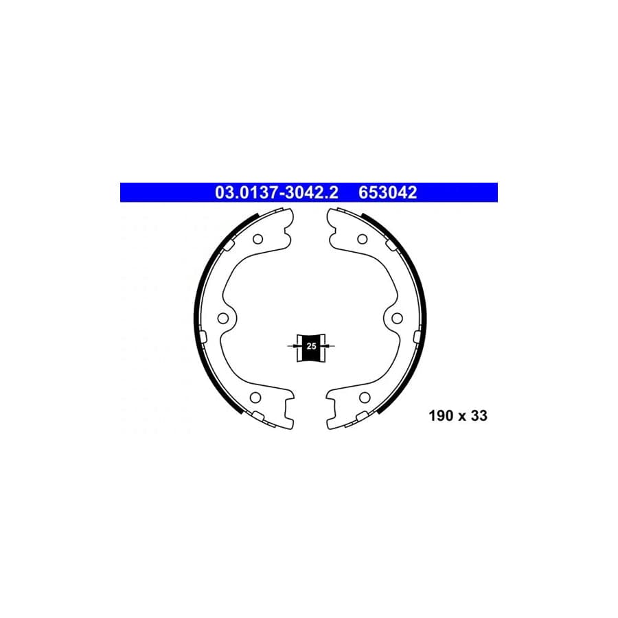 ATE 03.0137-3042.2 Handbrake Shoes