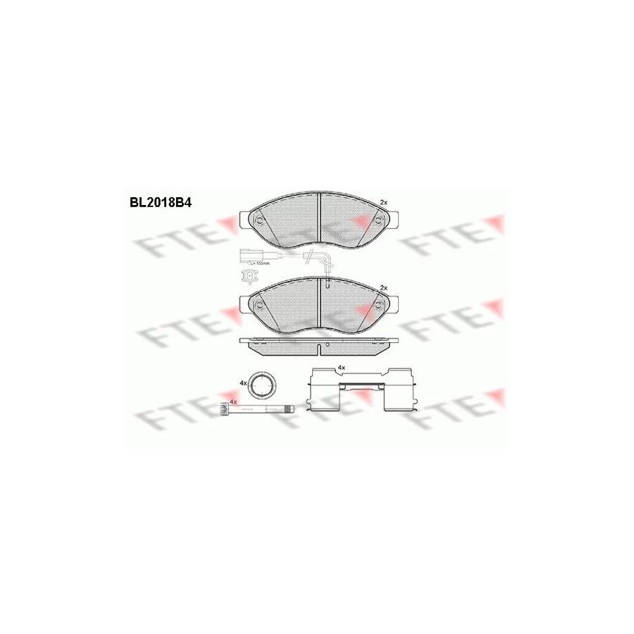 Fte 9010605 Brake Pad Set | ML Performance UK Car Parts