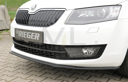 Rieger 00079017 Skoda 5E Octavia Front Splitter 2 | ML Performance UK Car Parts