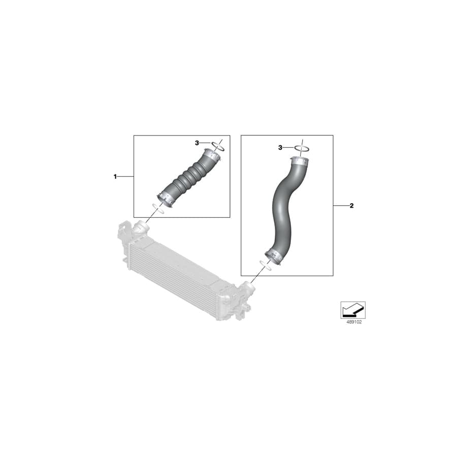 Genuine BMW 11618479695 G20 G21 Charge Air Line (Inc. 318d, 320dX & 320d) | ML Performance UK Car Parts