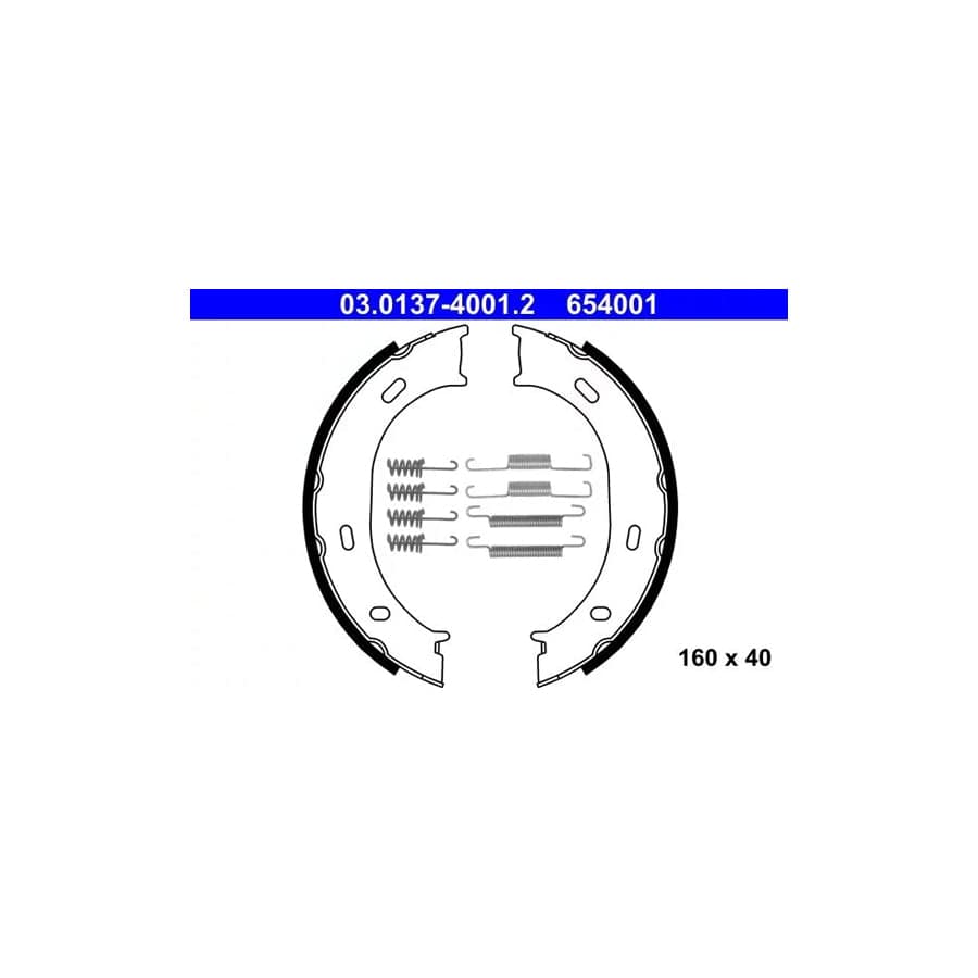 ATE 03.0137-4001.2 Handbrake Shoes