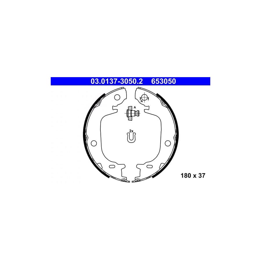 ATE 03.0137-3050.2 Handbrake Shoes