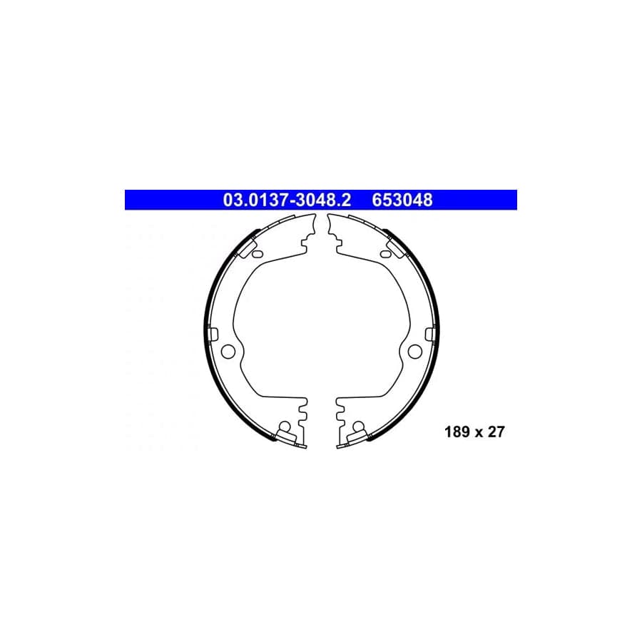 ATE 03.0137-3048.2 Handbrake Shoes