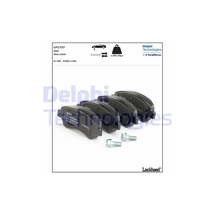 Delphi Lp1727 Brake Pad Set