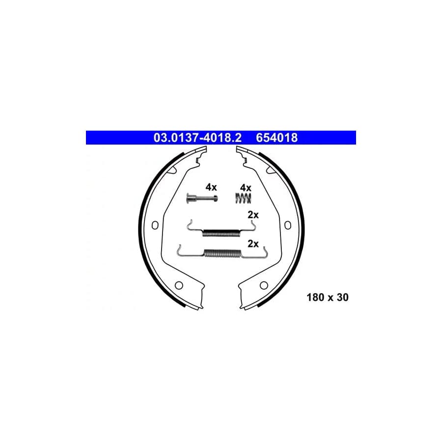 ATE 03.0137-4018.2 Handbrake Shoes