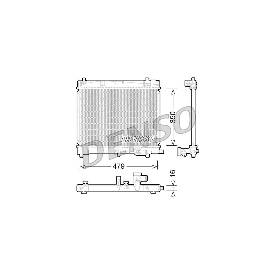 Denso DRM50078 Drm50078 Engine Radiator For Toyota Urban Cruiser (Xp110) | ML Performance UK