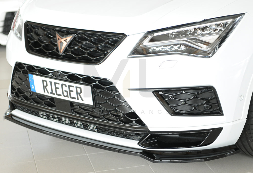 Rieger 00088227 SEAT 5FP Ateca Cupra Front Splitter 2 | ML Performance UK Car Parts