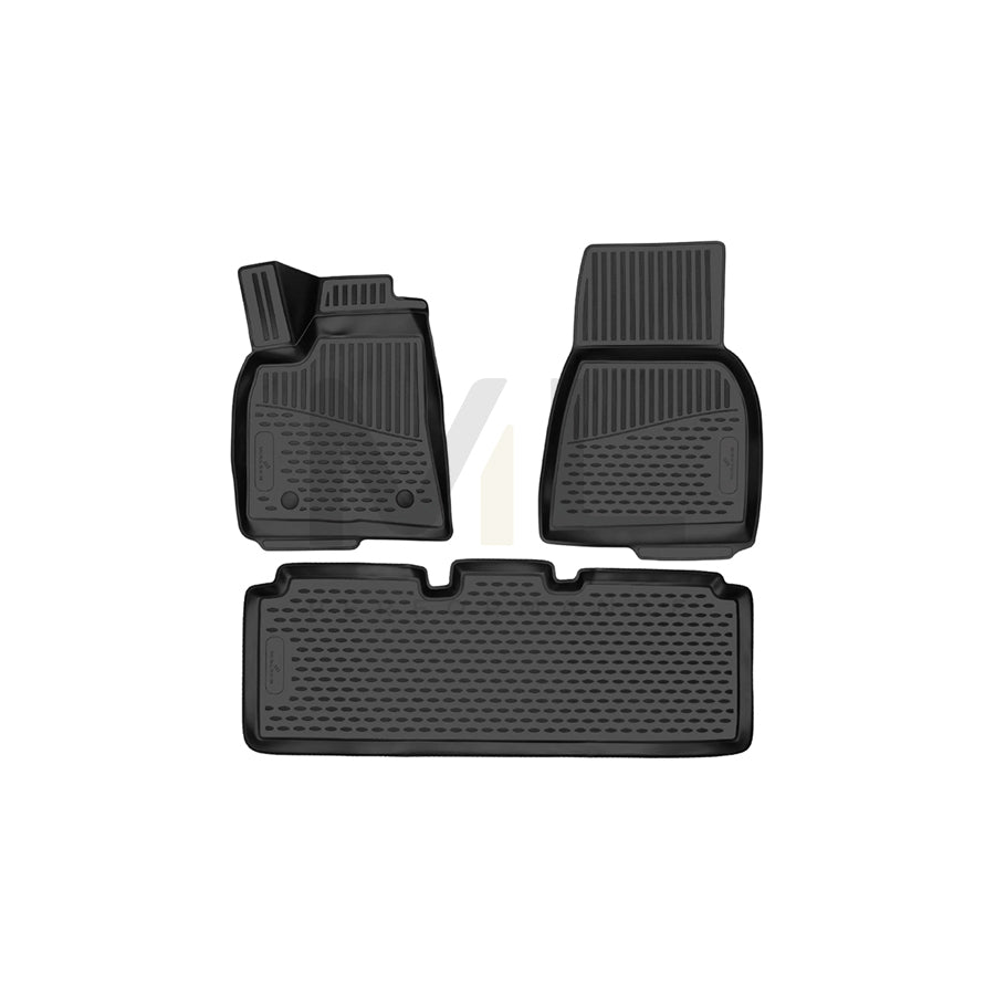 WALSER Tailored, XTR 75191 Floor mat set Elastomer, Front and Rear, Black | ML Performance Car Parts