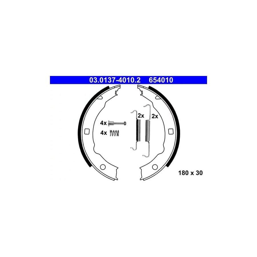 ATE 03.0137-4010.2 Handbrake Shoes