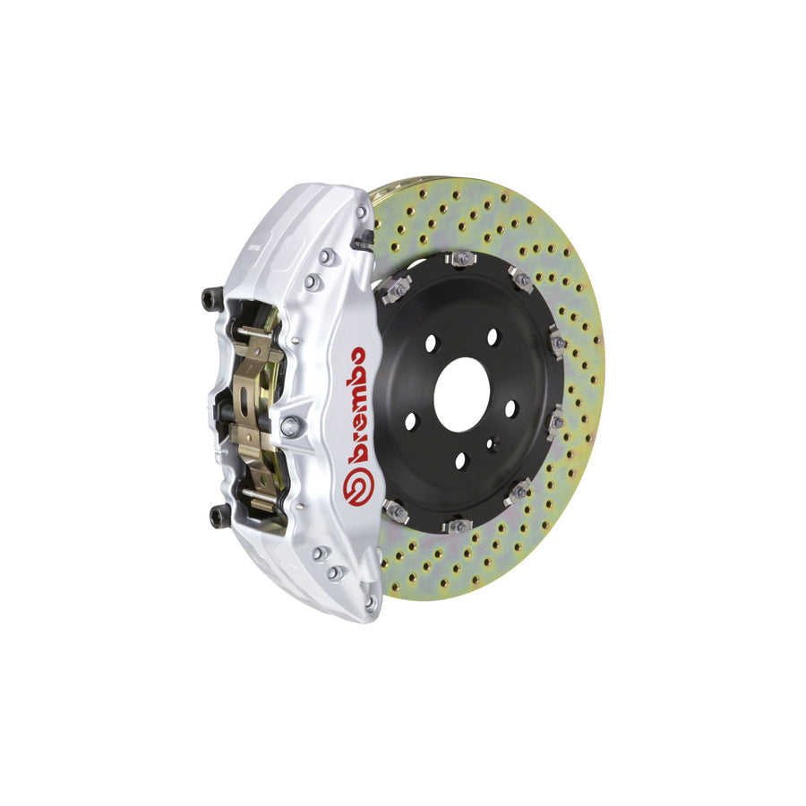 Brembo 1J1.9008A Chevrolet GMC Hummer Front GT 6-Pistons Drilled 2-piece Big Brake Kit (Inc. Avalanche, Sierra, Yukon, H2)