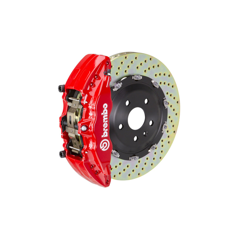 Brembo 1J1.9008A Chevrolet GMC Hummer Front GT 6-Pistons Drilled 2-piece Big Brake Kit (Inc. Avalanche, Sierra, Yukon, H2)