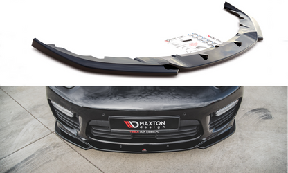 Maxton Design PO-PA-970-T-FD2T Front Splitter V.2 Porsche Panamera Turbo 970 (Facelift) | ML Performance UK Car Parts