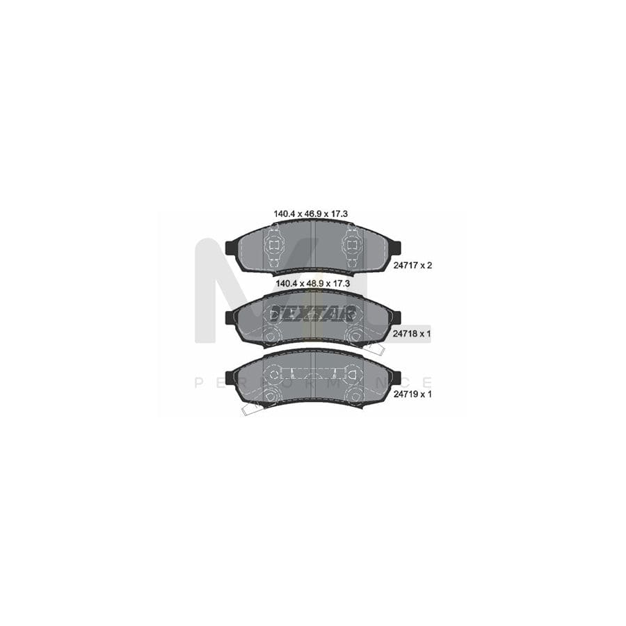 TEXTAR 2471701 Brake pad set | ML Performance Car Parts