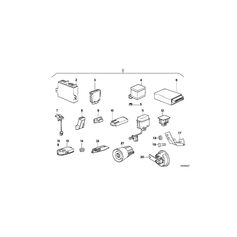 Genuine BMW 65751383460 E31 Additional Module (Inc. 840i, 850CSi & 850Ci) | ML Performance UK Car Parts