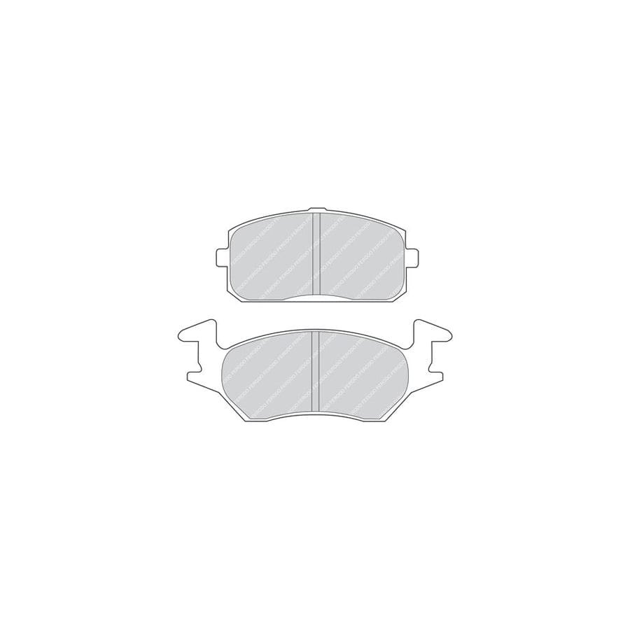 Ferodo Fsl1288 Brake Pad Set Fuse Technology Not Prepared For Wear Indicator With Piston Clip