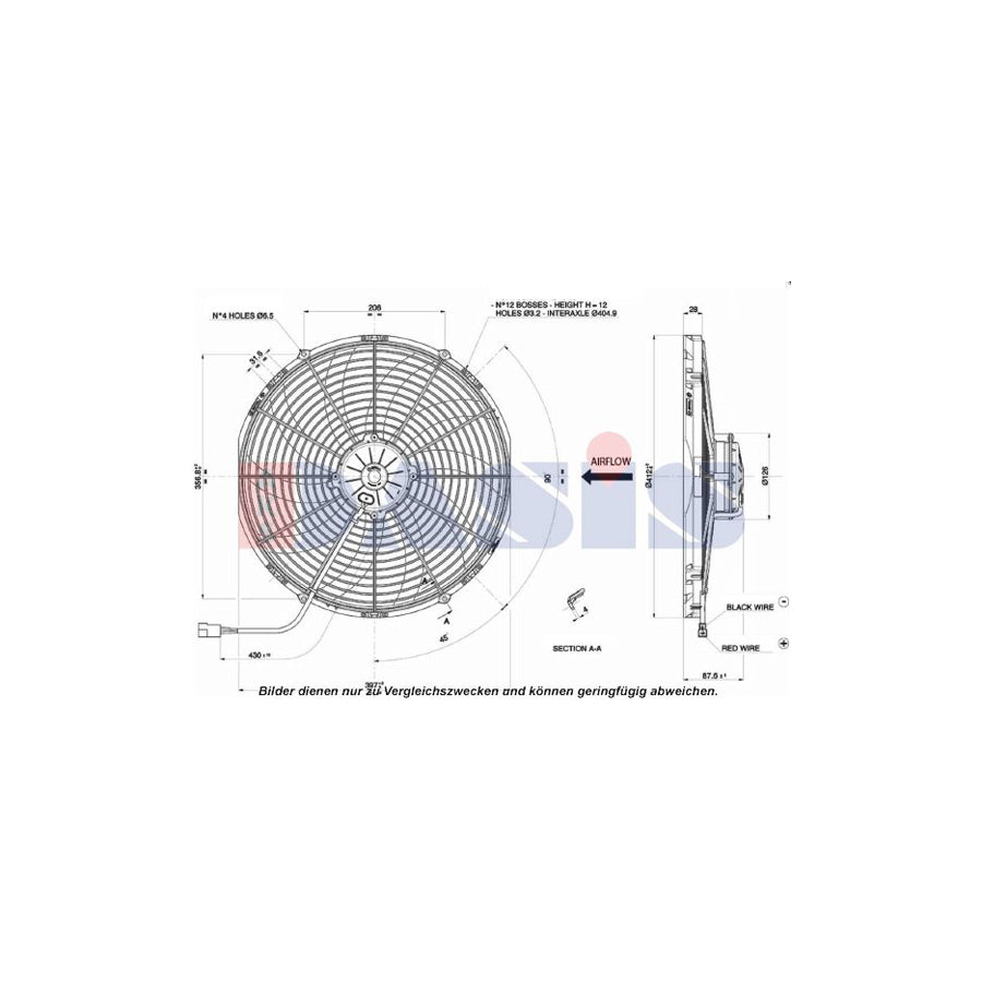 AKS Dasis 870305N Fan, A / C Condenser | ML Performance UK