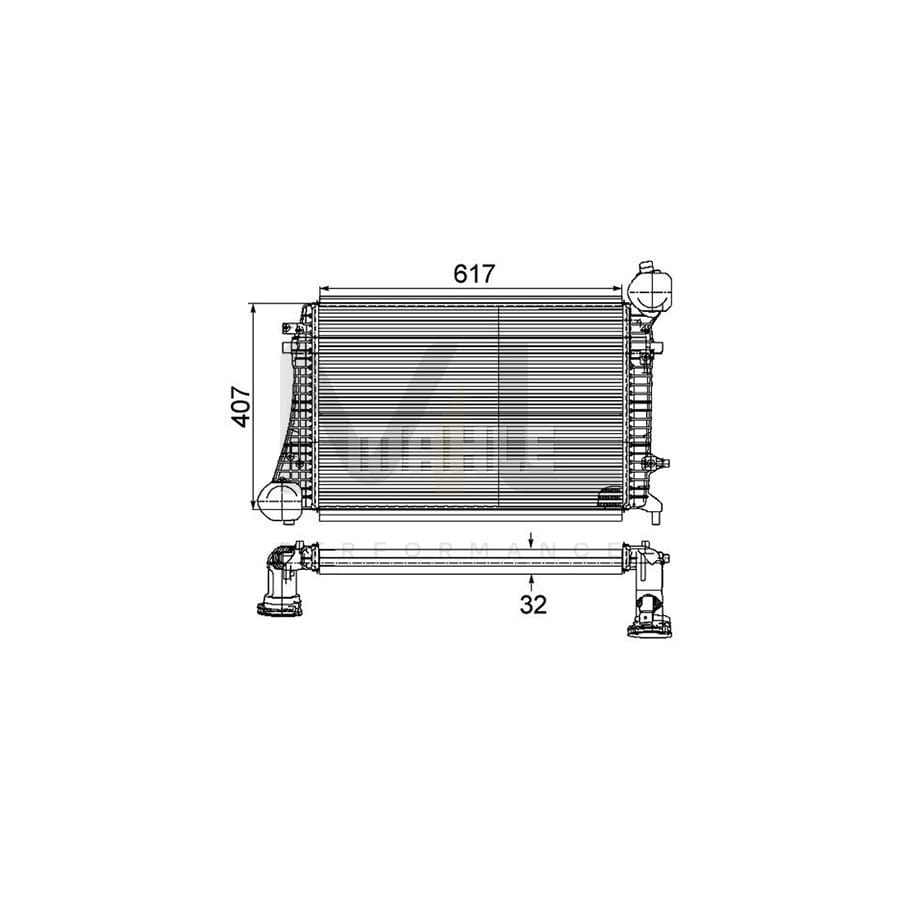 MAHLE ORIGINAL CI 167 000P Intercooler with sensor | ML Performance Car Parts