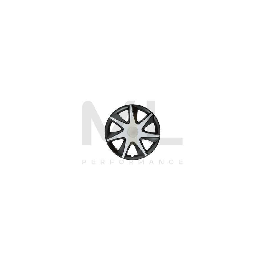 CAR1 Race III CO 6156 Wheel trims 16 Inch Black/Silver | ML Performance Car Parts