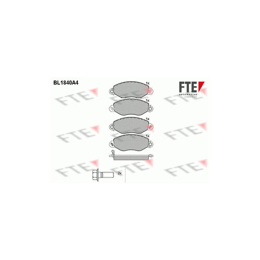 Fte BL1840A4 Brake Pad Set For Ford Transit | ML Performance UK Car Parts