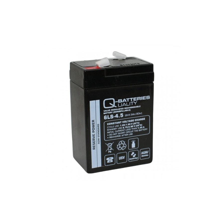 Q-Batteries 6LS4.5 6V 4,5Ah lead fleece battery / AGM VRLA | ML Performance UK Car Parts