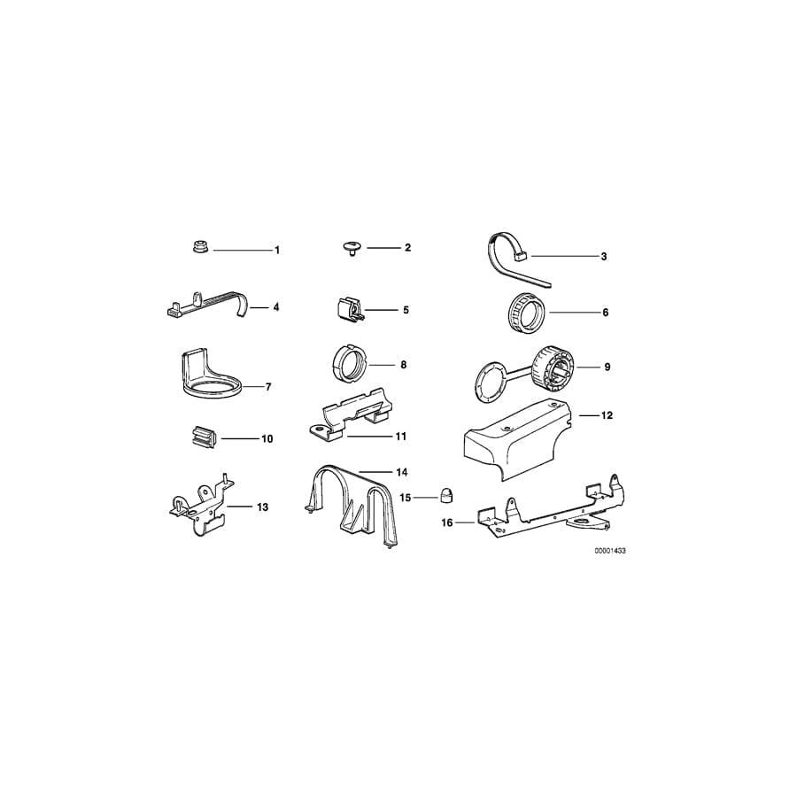 Genuine BMW 12521711244 E34 E32 Bracket, Cable Harness (Inc. 525ix, M5 3.8 & 750iLS) | ML Performance UK Car Parts