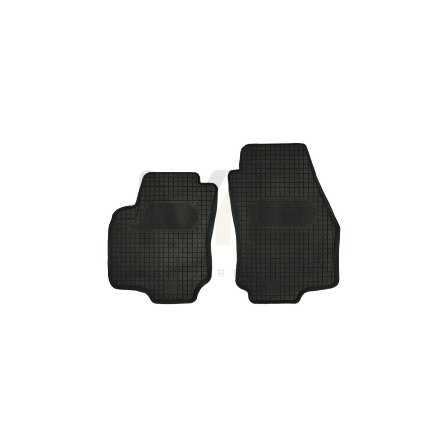 POLGUM Tailored HP06C Floor mat set Elastomer, Front, Quantity: 2, Black | ML Performance Car Parts