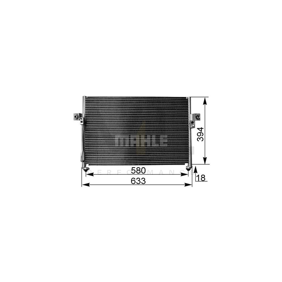 MAHLE ORIGINAL AC 262 000S Air conditioning condenser without dryer | ML Performance Car Parts