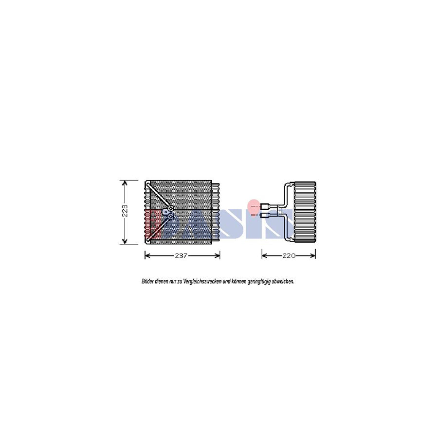 AKS Dasis 820274N Air Conditioning Evaporator | ML Performance UK