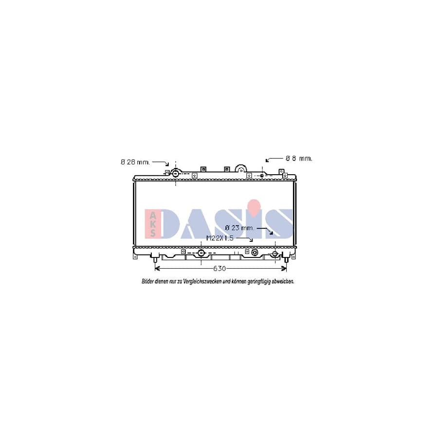 AKS Dasis 300006N Engine Radiator For Lancia Y (840) | ML Performance UK