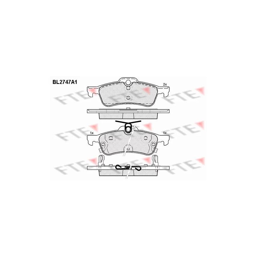 Fte BL2747A1 Brake Pad Set For Honda Civic | ML Performance UK Car Parts