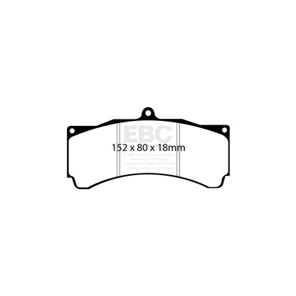 EBC DP8005RPX Subaru Impreza RP-X Full Race Front Brake Pads - Brembo Caliper 2 | ML Performance UK Car Parts